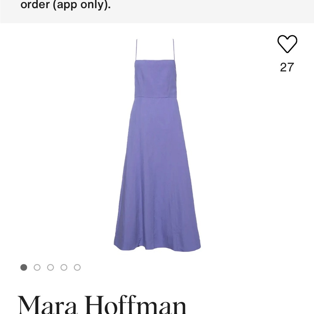 Mara Hoffman Purple Maxi Dress